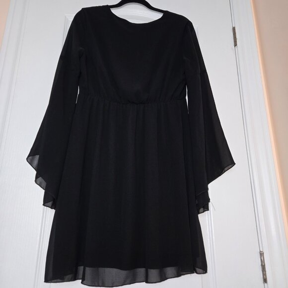 Rinascimento Boho Style Dress with Bell Sleeves Black, size M NWT - Picture 2 of 16